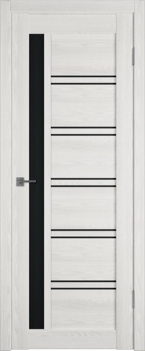 Дверное полотно Atum Pro Х38 800*2000 Bianco Р Black gloss (Ю)