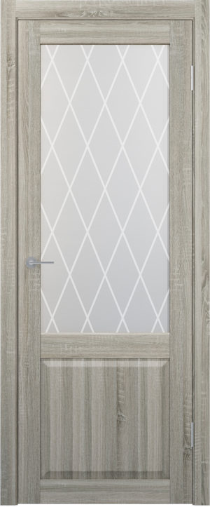Дверное полотно ПВДЧ 20-8 (Арт. ST24-ECO GREY SONOMA)